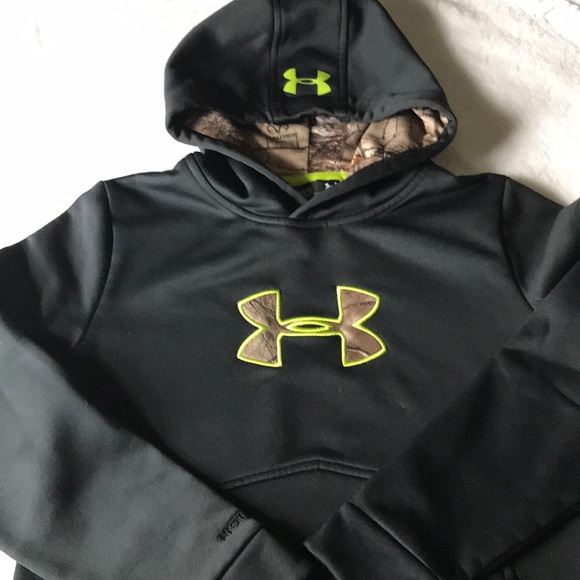 under armour camo hoodie boys